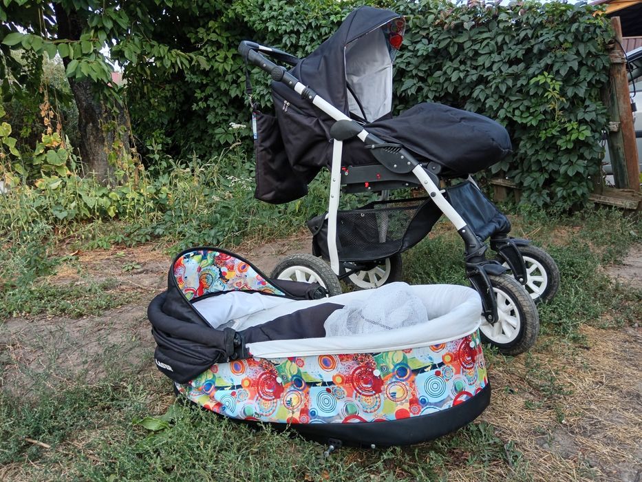 Універсальна дитяча коляска літо зима 2 в 1 Verdi Laser від народження