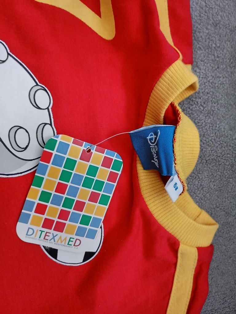 T-shirt Koszulka z krótkim rękawem piłkarska Mickey Nowa 122/128