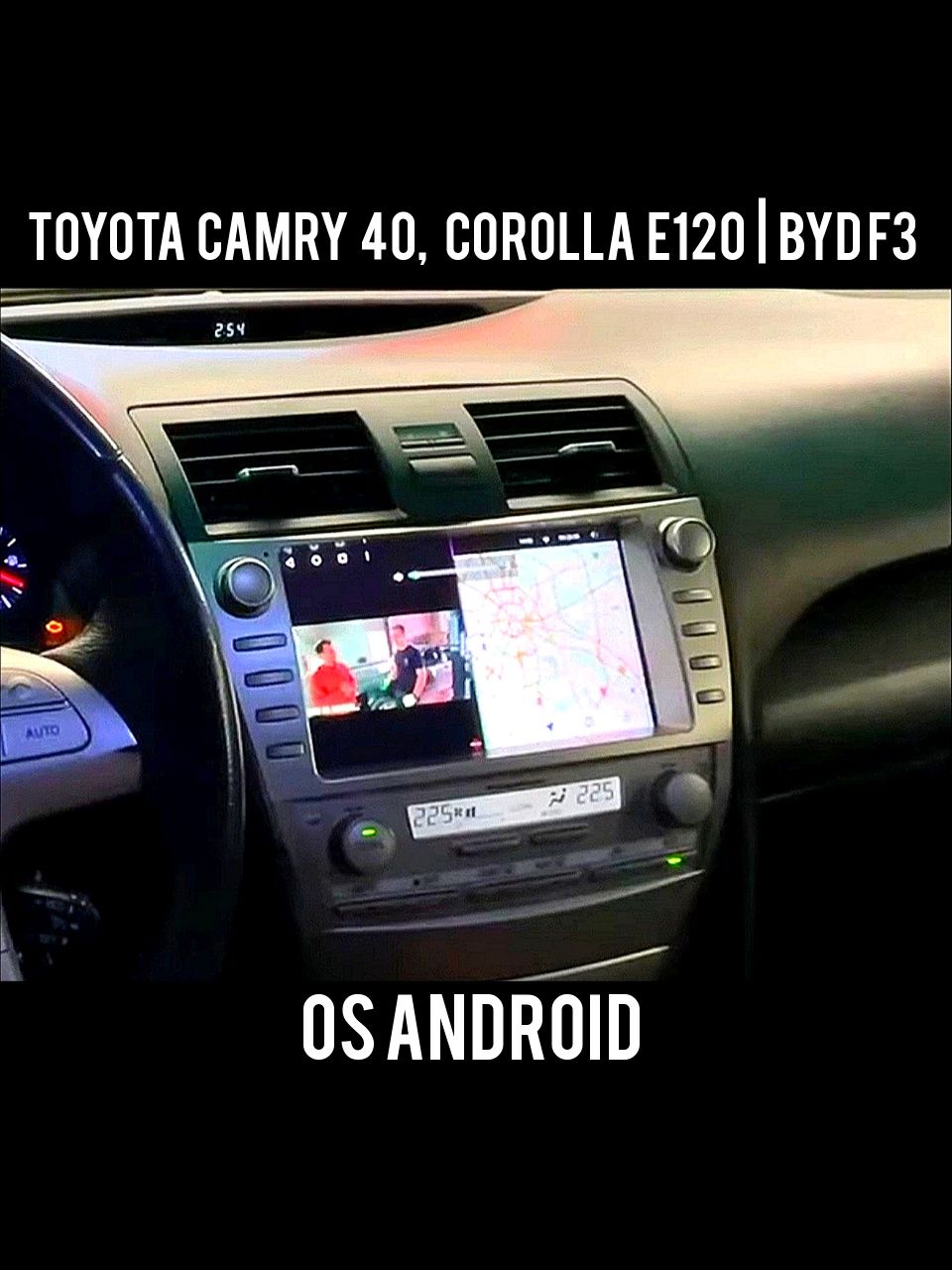 Магнитола Android 2 din, Toyota Corolla E120, Camry 40, BYD F3, GPS!
