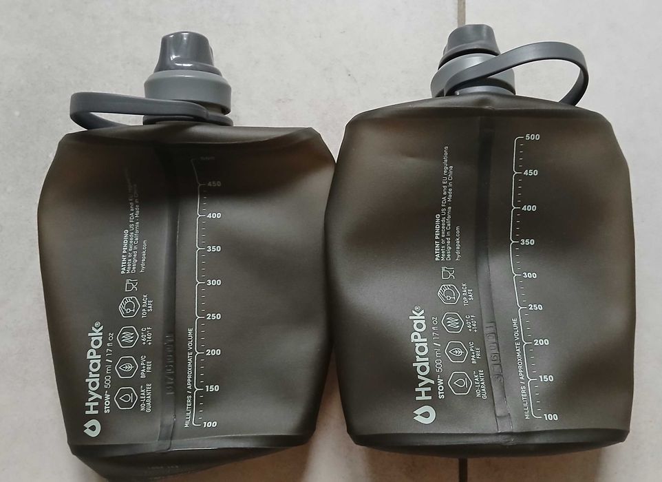 Butelki Hydrapak Flexible Bottle Stow 500 ml - Mammoth Grey 2 szt.