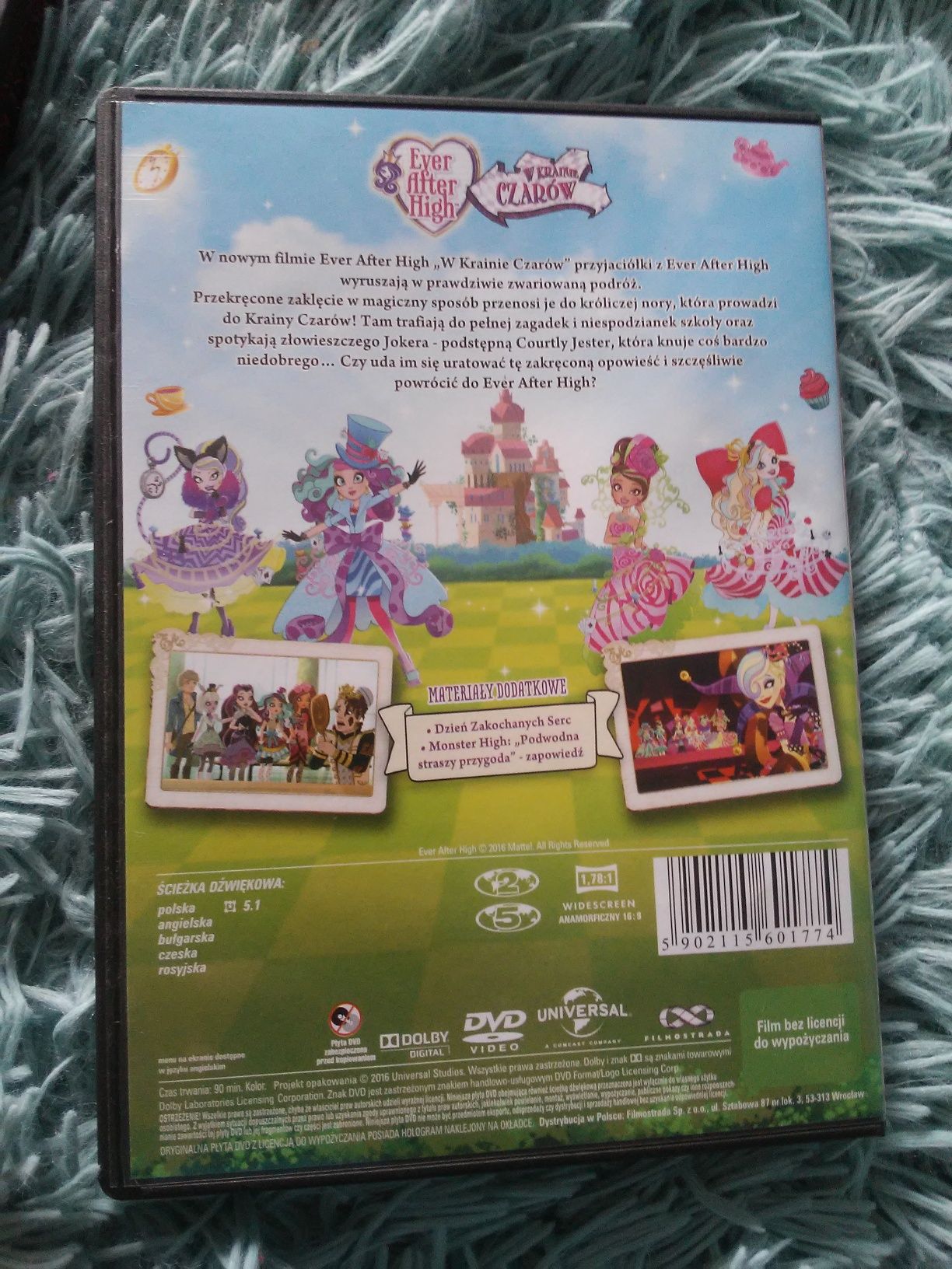 Ever After High w krainie czarów bajka DVD