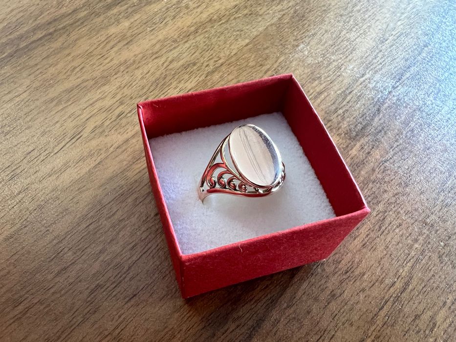 Sygnet złoty bez kamienia próba 585 stan bardzo dobry