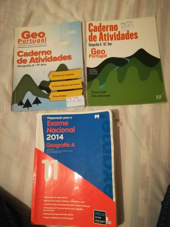 Caderno atividades Geo Portugal 10/11 Leya Educação, texto e exame