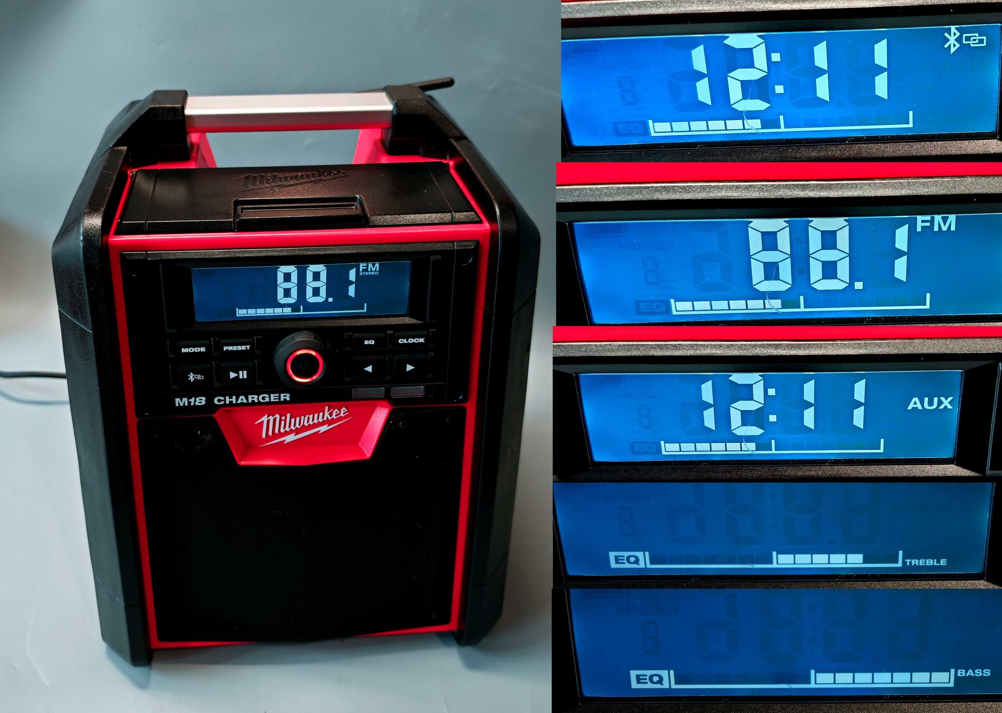 Radio Budowlane Głośnik Bluetooth ładowarka Milwaukee M18 RC Jak Nowy!