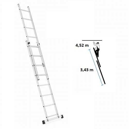 RUSZTOWANIE aluminiowe 2x8 do pracy na SCHODACH - uniwersalne 3w1