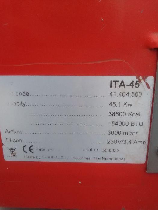 Nagrzewnica olejowa 45KW Thermobile ITA-45 gwarancja!!! 3740zł netto