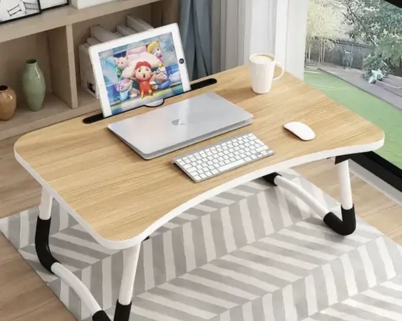 Складной деревянный столик для ноутбука и планшета 60х40х30 см