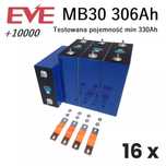 Akumulator, ogniwo EVE MB30 306AH Grade A  LiFePO4 komplet 16 szt.