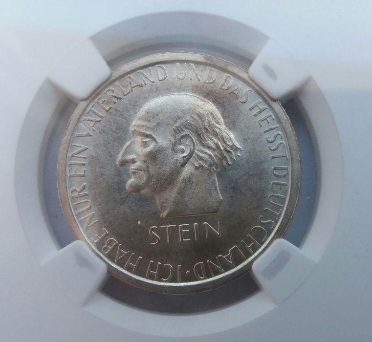 oM, 3 reichsmark 1931 A Karl Stein MS 63 3 marki stara moneta starocie