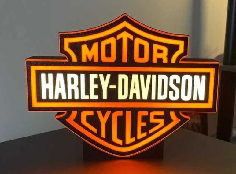 Podświetlany szyld Lampka Harley-Davidson - kultowy element wystroju