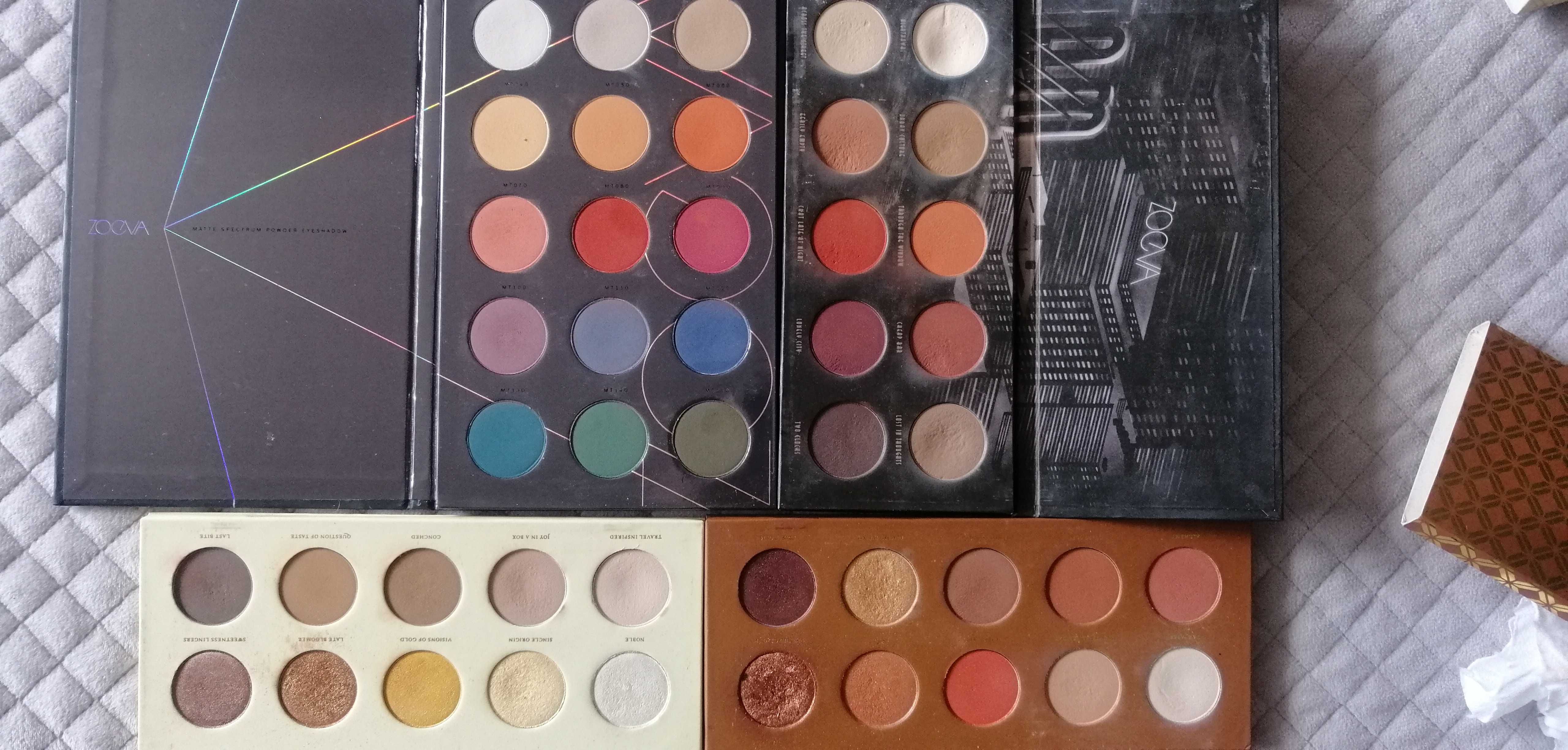 ZOEVA 4 palety cieni, Caramel melange,Blanc fusion,matte,matte Spectre