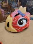 Capacete Criança Crazy Safety Dinossauro Rosa