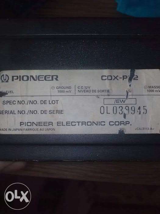 CD-чейнджер PIONEER CDX-P22 на 6 дисков