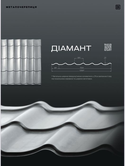 Металочерепиця Нефрит від заводу! Безкоштовна доставка!