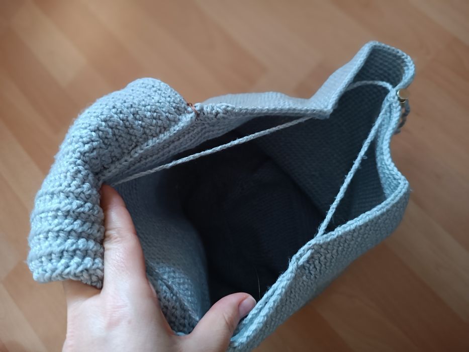 Plecak robiony na szydełku