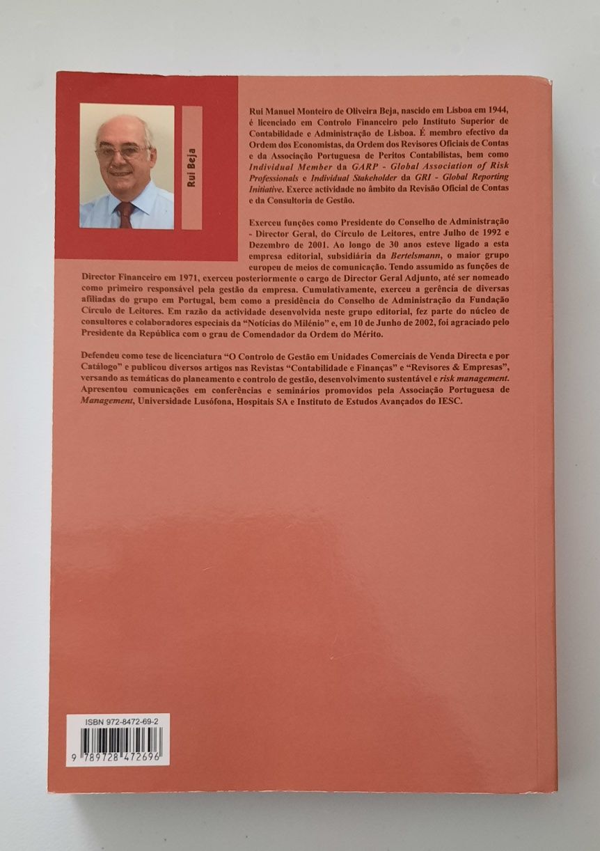 Risk Management - Gestão, Relato e Auditoria Riscos Negócios, Rui Beja