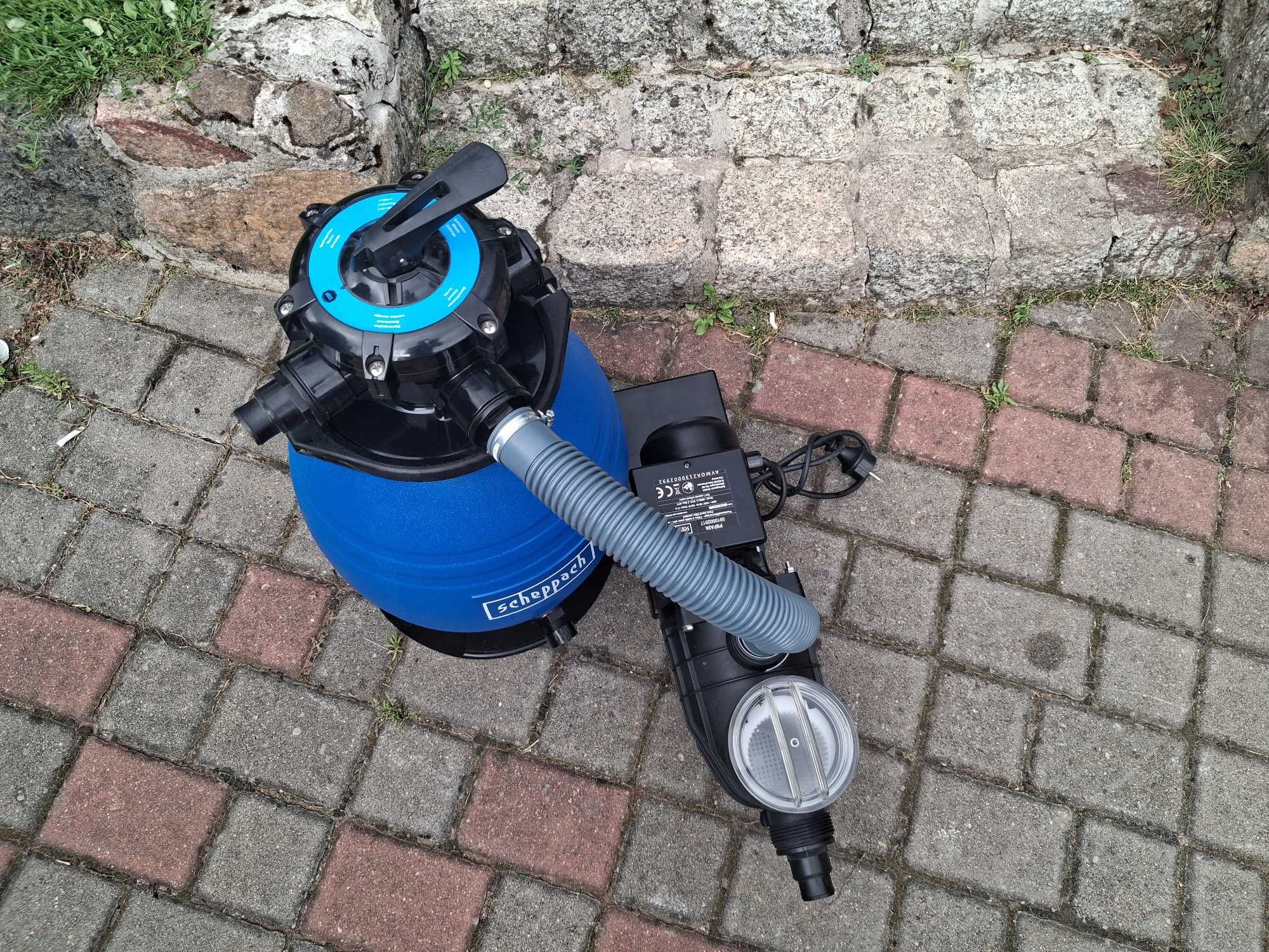 Zestaw do Basenu Filtr Piaskowy + pompa Filtrująca Scheppach PFA 26
