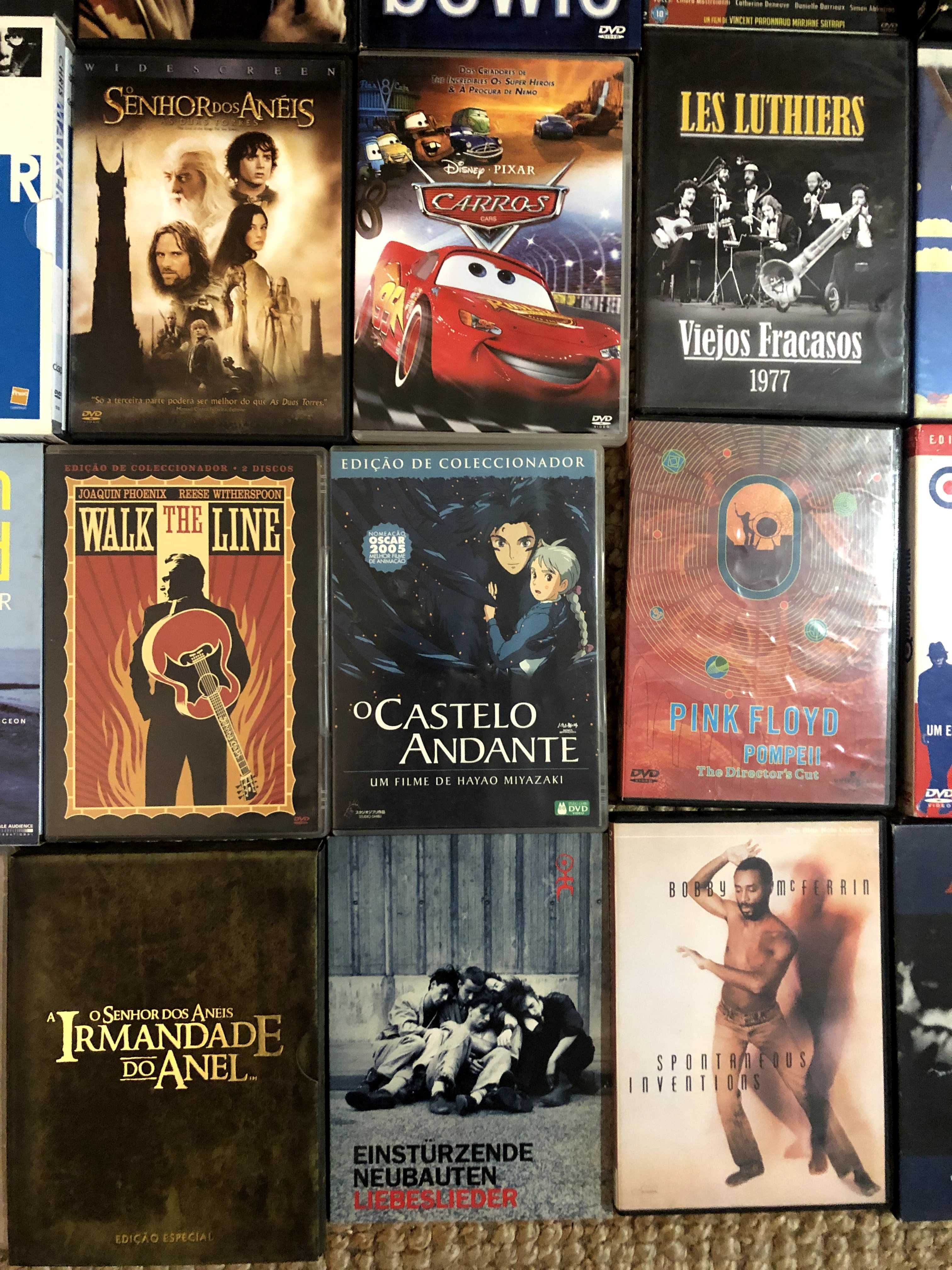 70 DVD's Música, filmes, docs