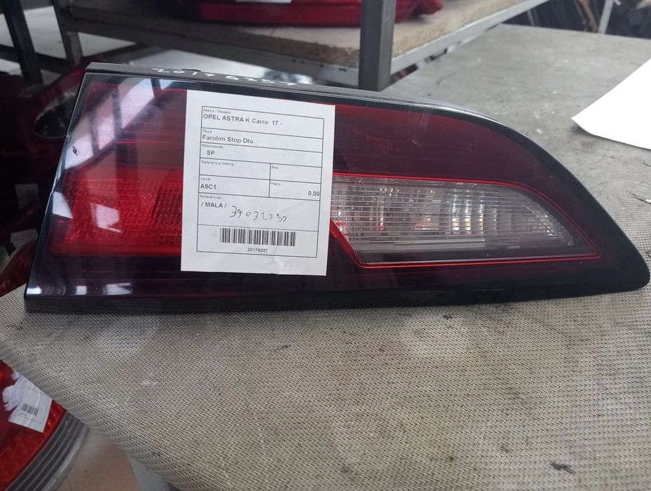 Farolim stop mala direito Opel Astra K 17 - / 39032989
