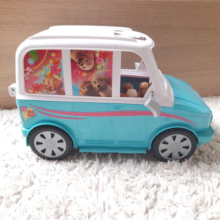 Kamper Barbie, wakacyjny pojazd piesków, Mattel DLY33+ gratis