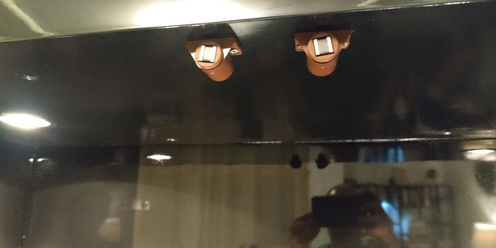 Estante lacada com luz