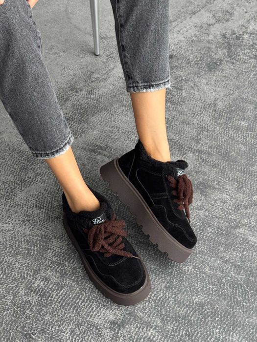 Зимові черевики шоколад хутро teddy, зимние ботинки шоколад 36-40р