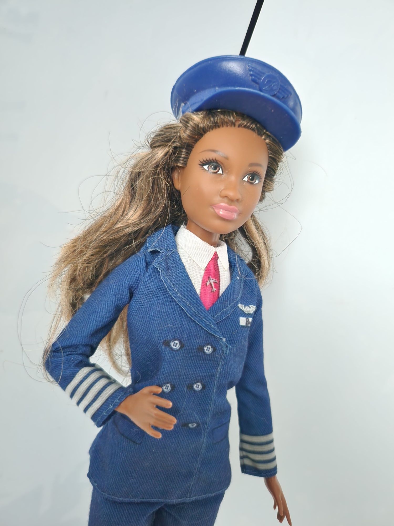 Lalka Barbie pilot lalki christine pony american samolot mattel