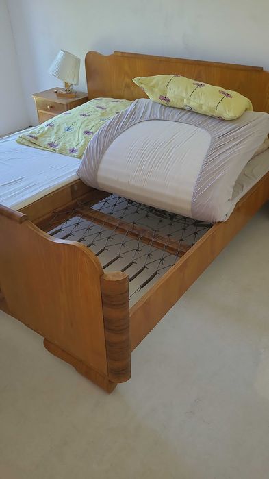 Łóżko prl + szafki nocne + toaletka