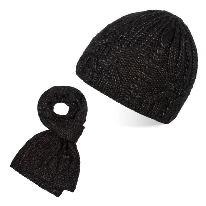 zestaw zimowy zz-13-bl czapka a-03 szalik d-03