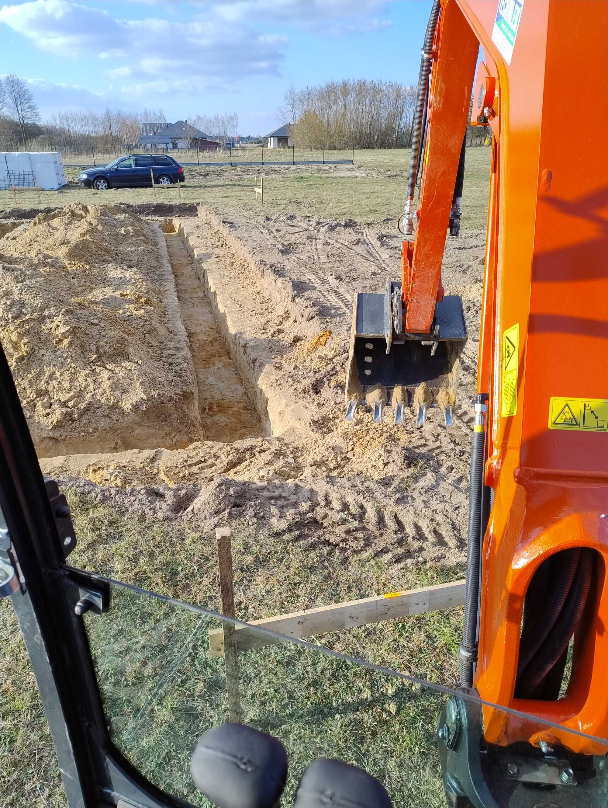 Usługi minikoparka koparka wykopy Sławatycze Kodeń Piszczac Terespol