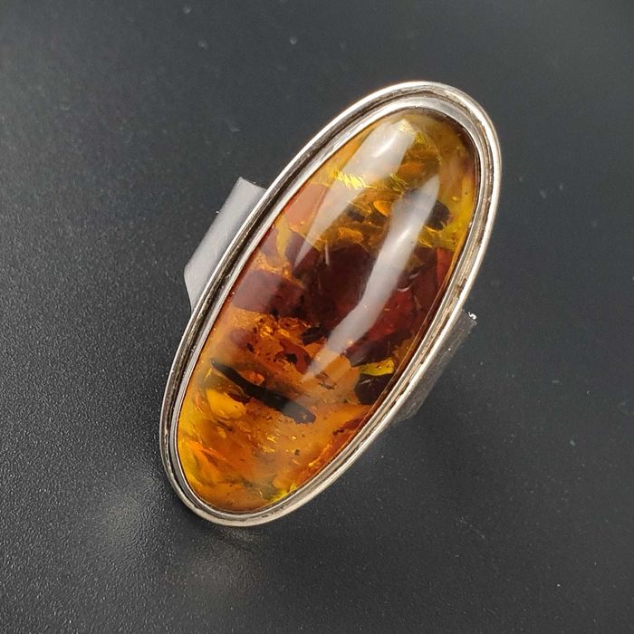 Stary srebrny pierścionek Fischland jak Orno Warmet Rytosztuka Imago