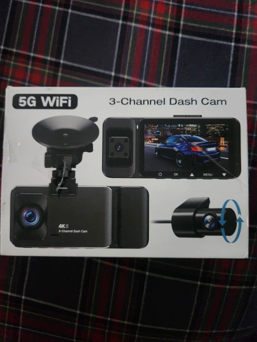 Dash camera 3 canais nova
