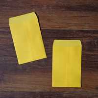 Pack 20 envelopes amarelos 10x7cm
