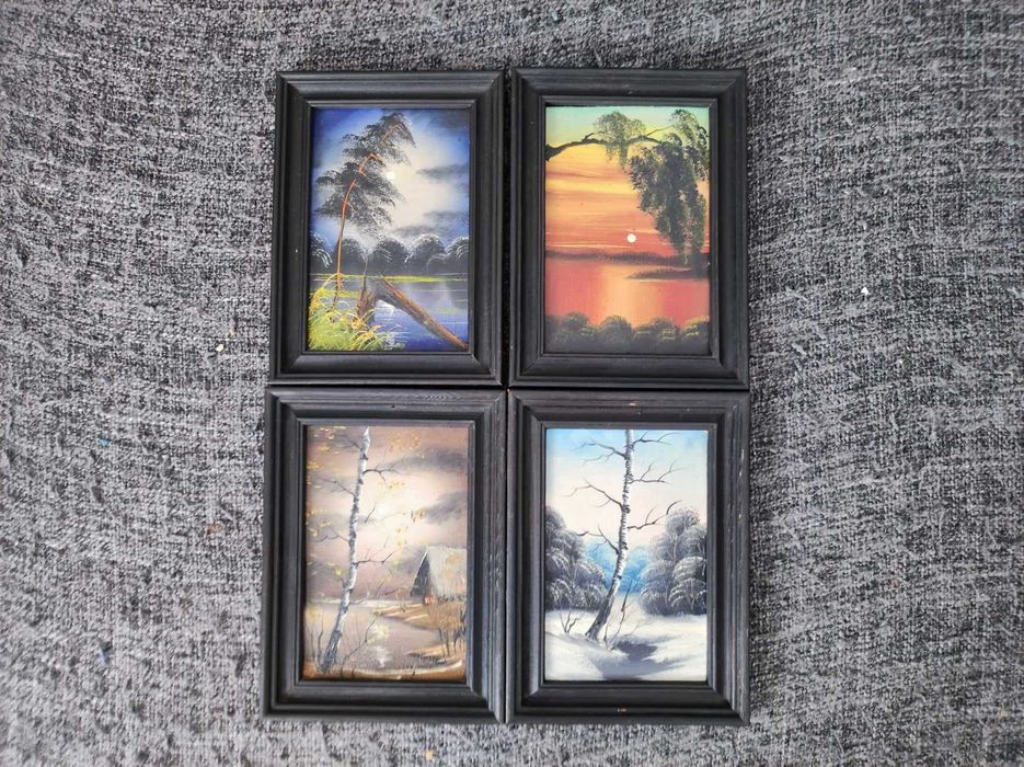 Obrazki 4 pory roku 14x19 cm