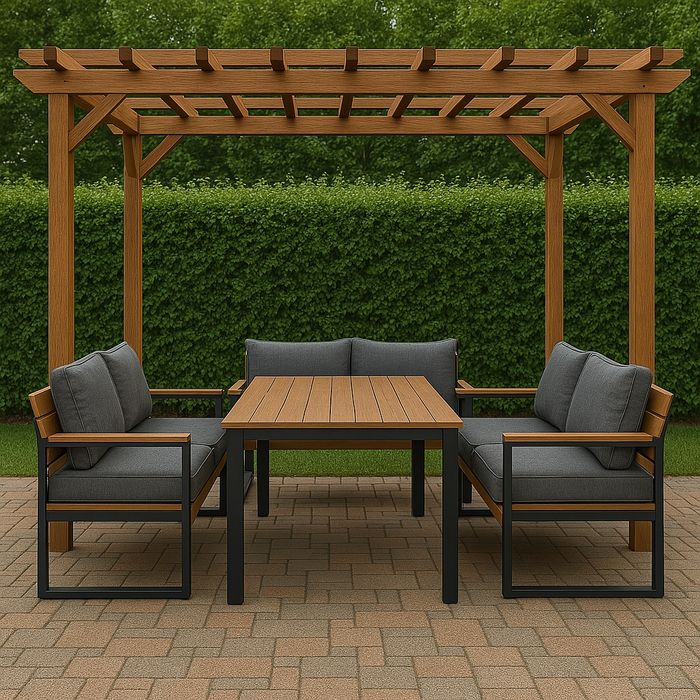 Meble ogrodowe drewniane nowoczesne premium na zamówienie