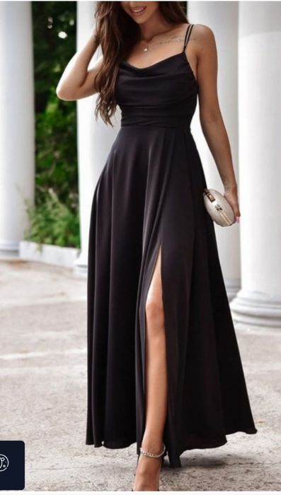 Sukienka wieczorowa czarna r. 38