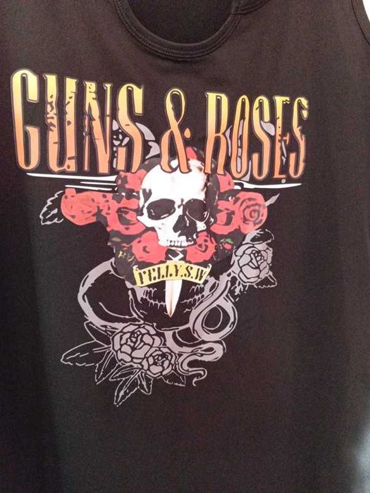 Sukienka Tunika Rockowa Czaszka Czarna Nowa Guns&Rose XXL Shein