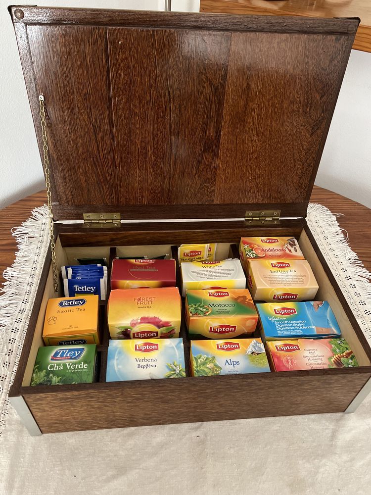 Caixa de chá feita a mao TEA BOX HAND MADE