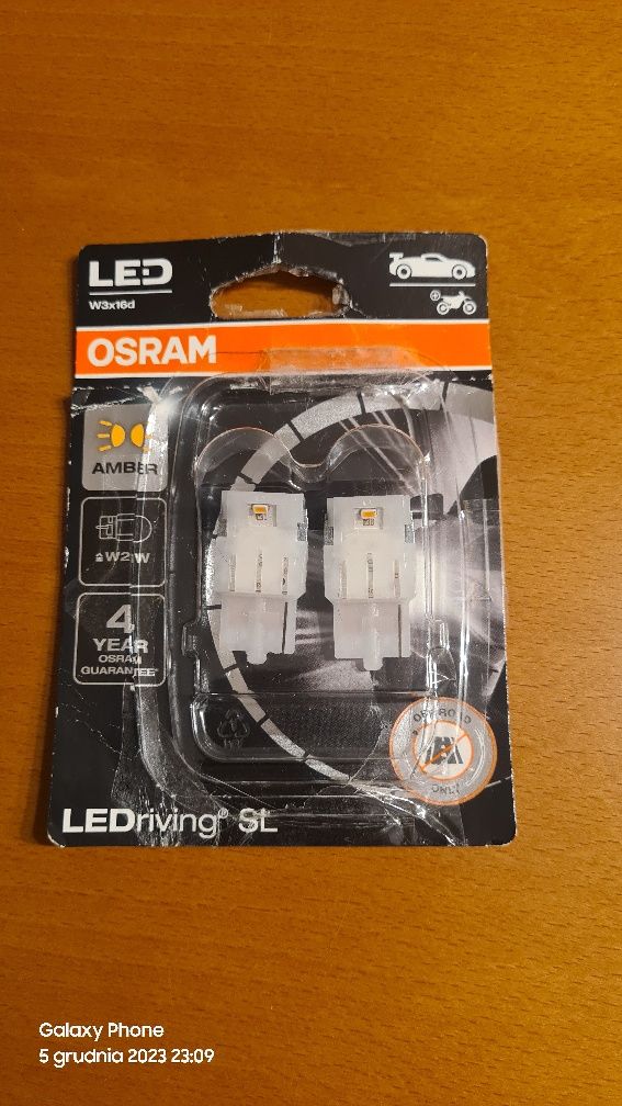 Żarówki Osram led W21W kierunkowskazy