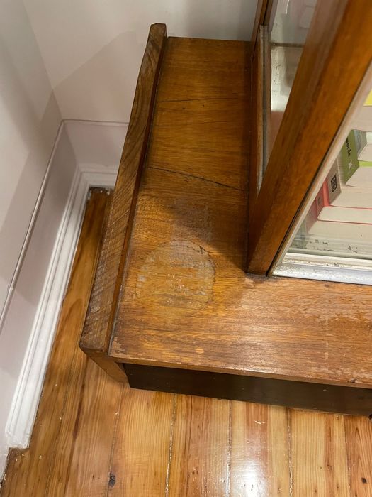 Conjunto móveis vintage madeira maciça