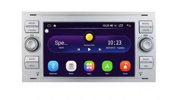 Uniwersalne Radio samochodowe M100 silver FordFiestaGalaxyKuga Transit