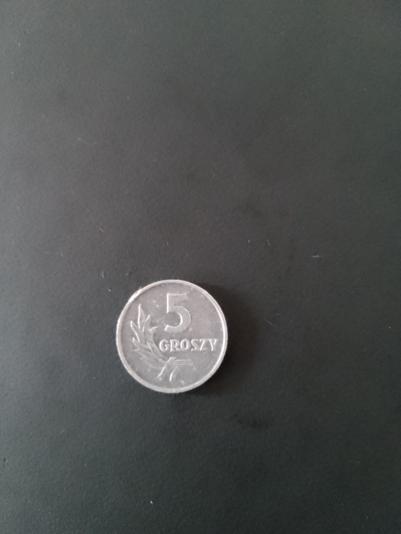 Moneta 5 gr rzadka