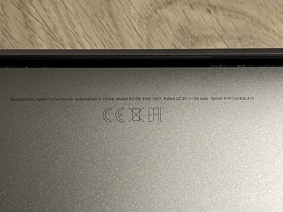 Macbook Pro A2159 2019 Touchbar