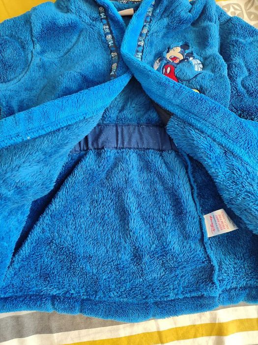 Теплий халат із капюшоном для маленьких 6-9 мес..1э