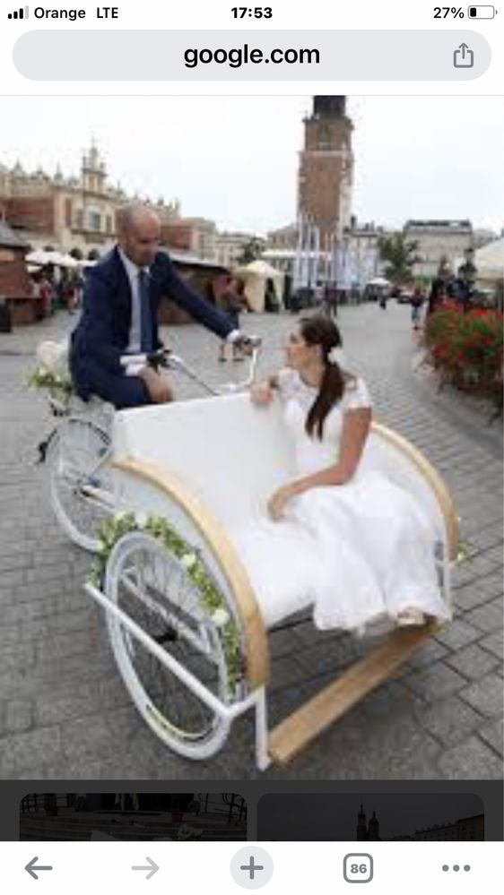 Riksza rowerowa do Ślubu