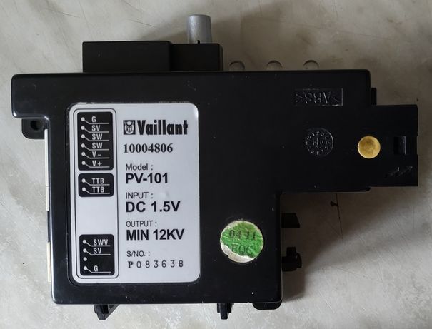Aparat Zapłonowy Vaillant PV-101 + Pokrętło Od Regulacji