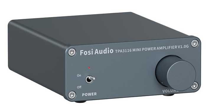 FOSI AUDIO - Wzmacniacz dźwięku 2 kanałowy stereo ZIELONY