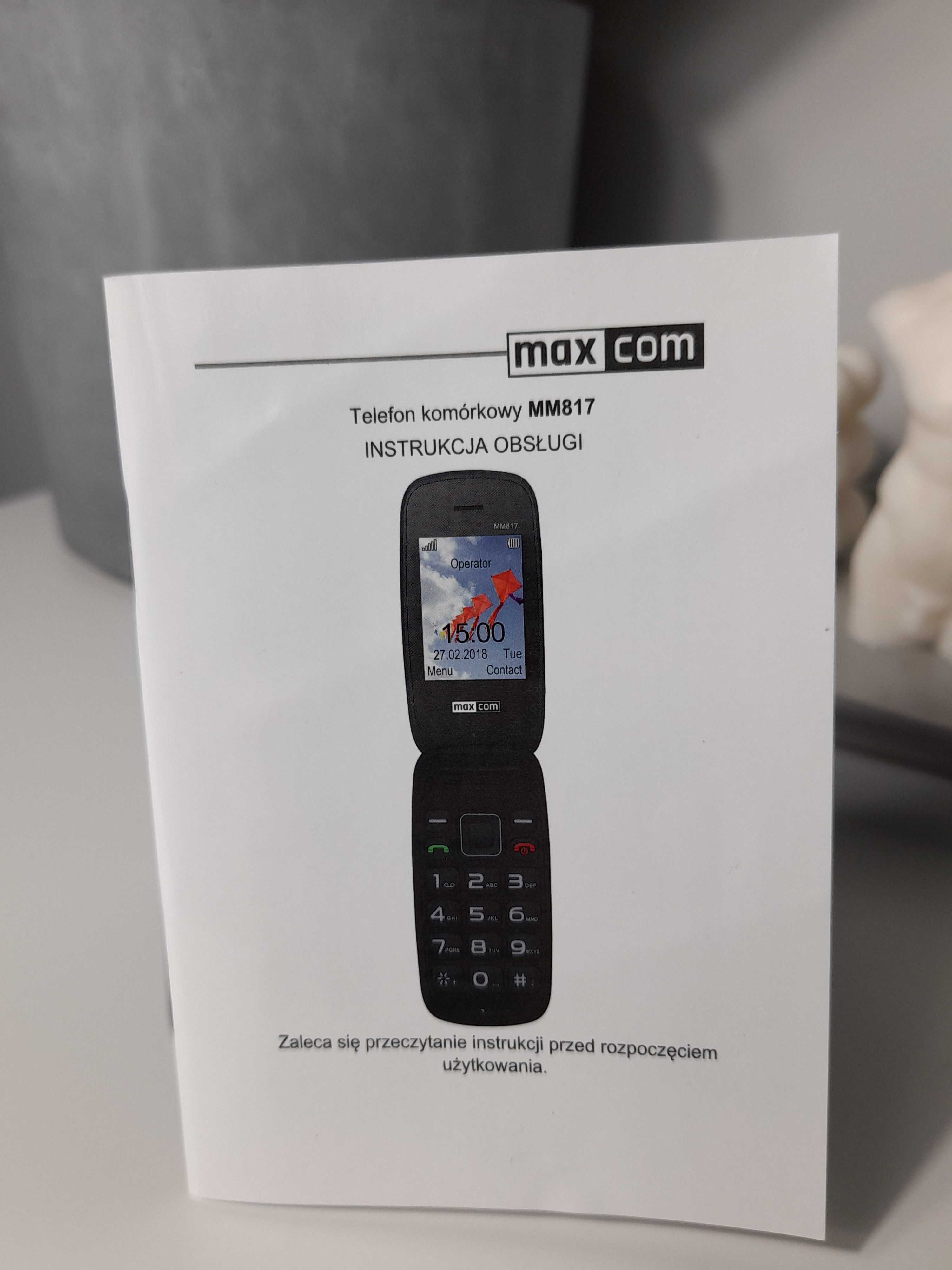 Telefon Maxcom comfort MM817 z klapką dla seniora wysyłka