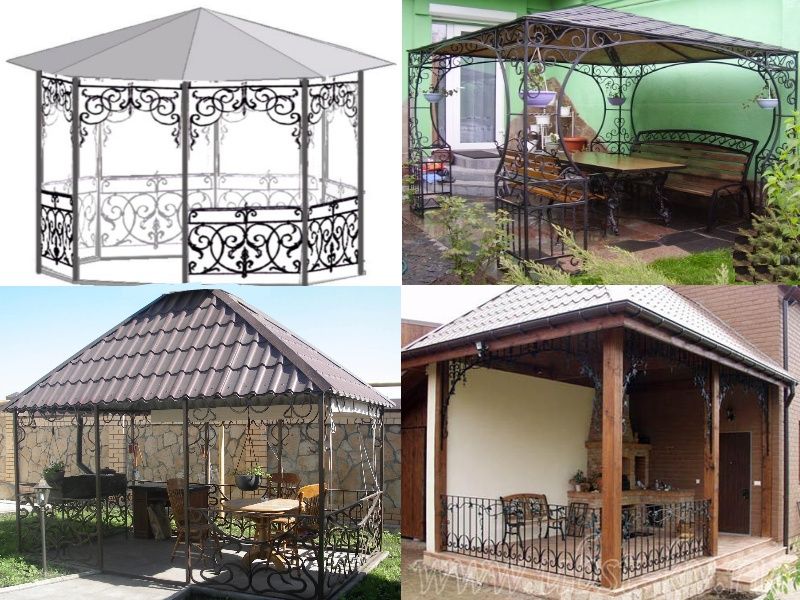 Ворота, заборы, навесы, козырьки и другие металлоконструкции.