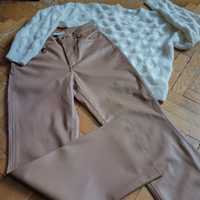 Spodnie Zara z eko-skòry 36